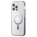Kryt Kingxbar PQY ICE CRYSTAL iPhone 14 MagSafe - šedý