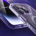 Kryt Kingxbar PQY Ice Crystal iPhone 14 MagSafe – stříbrná