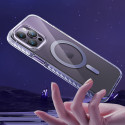 Kryt Kingxbar PQY Ice Crystal iPhone 14 Pro šedý