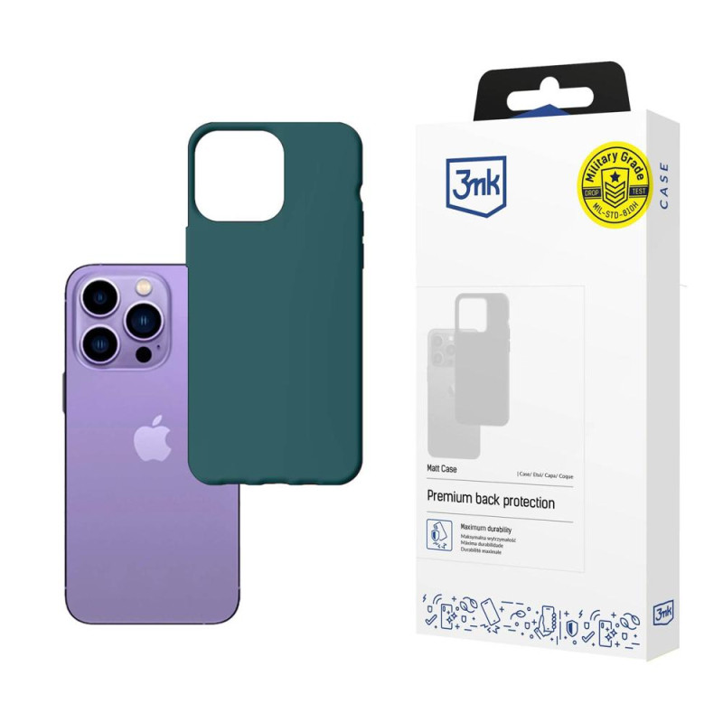 Kryt 3mk MATT CASE pro iPhone 14 Pro - green