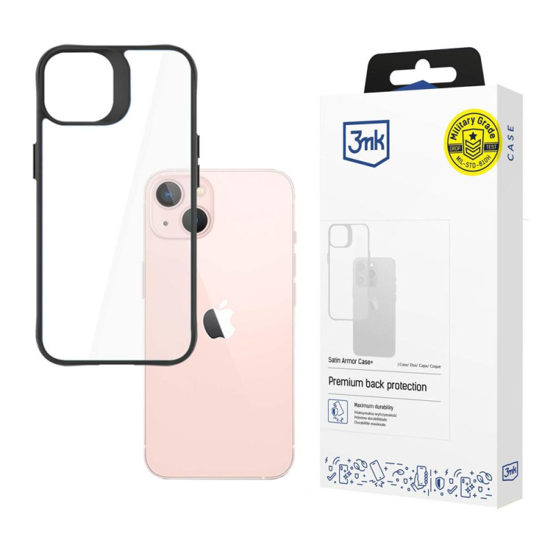 Kryt 3mk SATIN ARMOR CASE+ pro iPhone 14 Plus - transparent