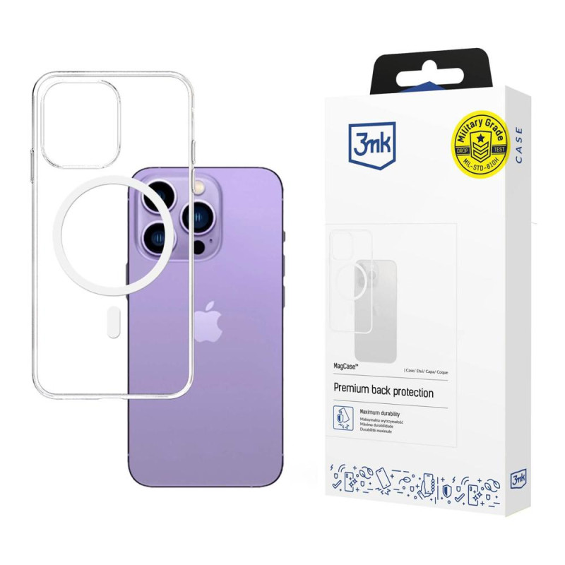 Kryt 3mk MagCase pro iPhone 14 Pro Max - transparent