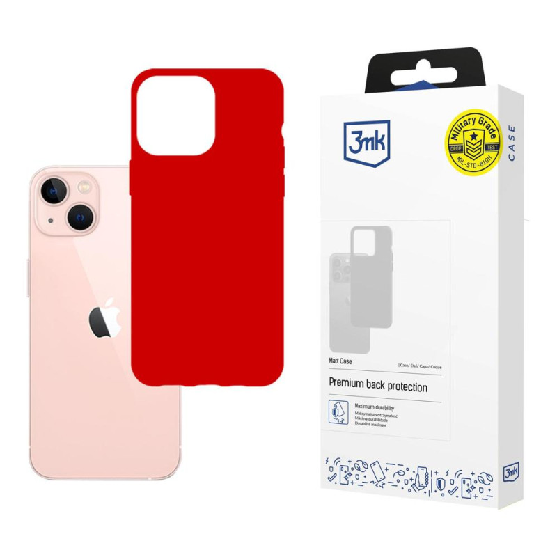 Kryt 3mk MATT CASE pro iPhone 14 Plus - červený