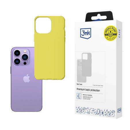 Kryt 3mk Matt Case pro iPhone 14 Pro - lime green
