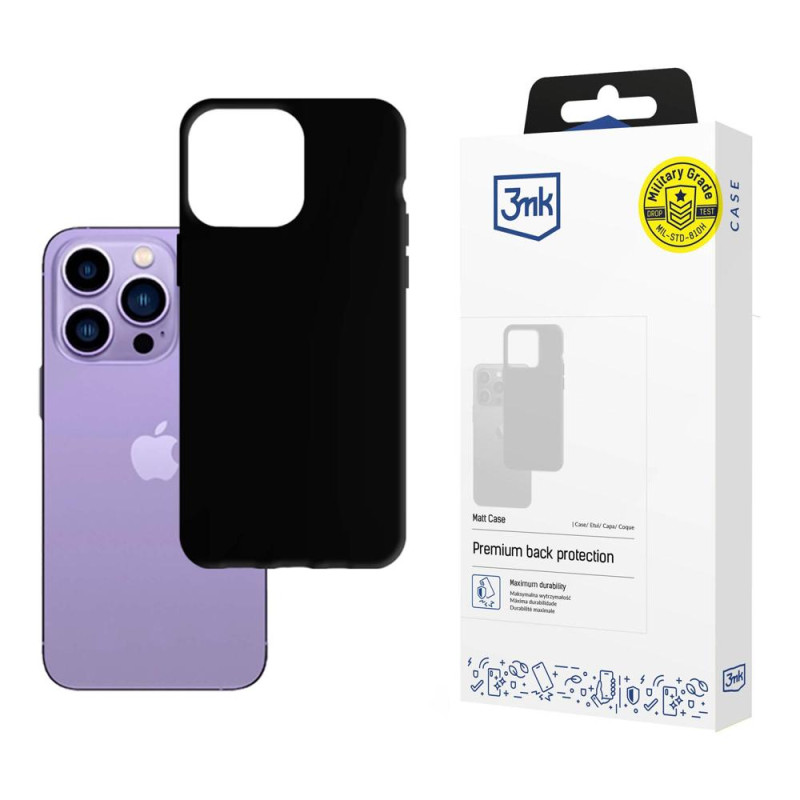 Kryt 3mk MATT CASE pro iPhone 14 Pro - black
