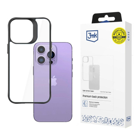 Kryt 3mk SATIN ARMOR CASE+ pro iPhone 14 Pro Max - černá
