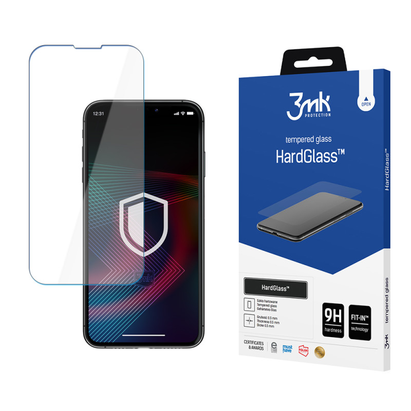 Ochranné sklo 3mk HARdGLASS pro iPhone 14 Pro - čirá