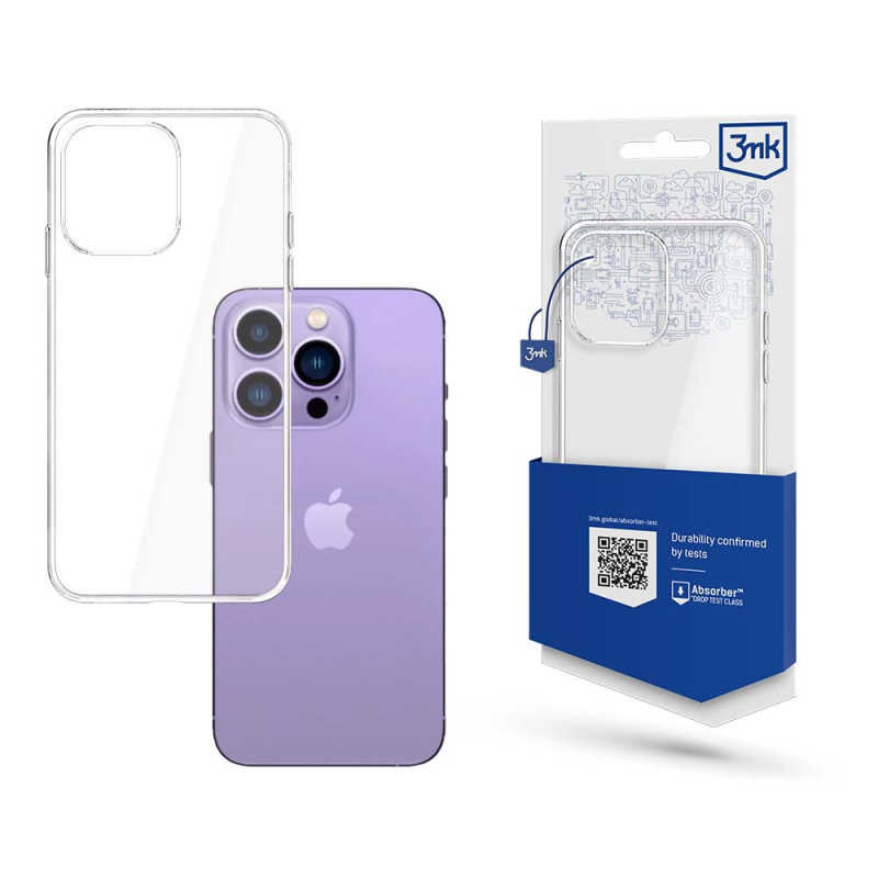 Kryt 3mk CLEAR CASE pro iPhone 14 Pro - transparent