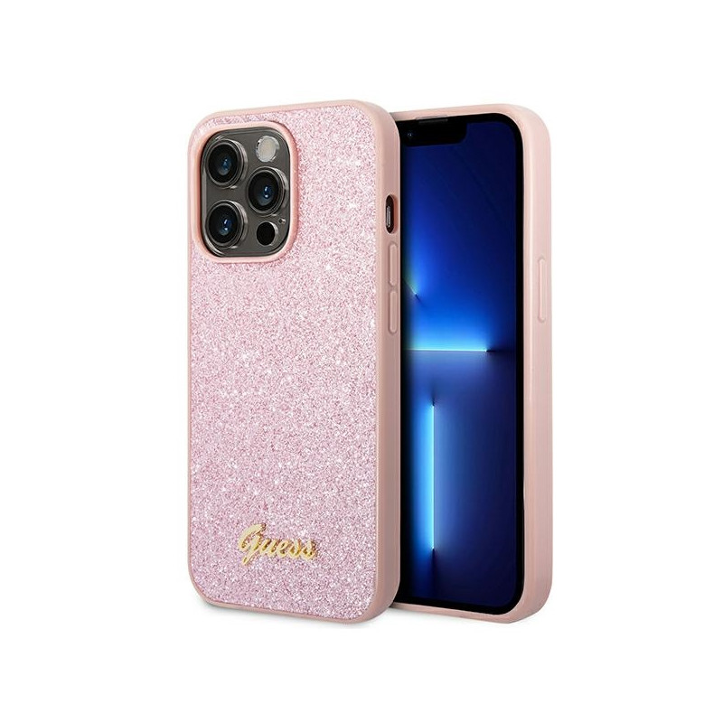 Kryt Guess GUHCP14LHGGSHP pro iPhone 14 Pro - růžový/pink