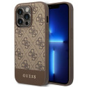 Kryt Guess 4G STRIPE pro iPhone 14 Pro – hnědá