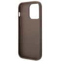 Kryt Guess 4G STRIPE pro iPhone 14 Pro – hnědá