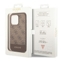 Kryt Guess 4G STRIPE pro iPhone 14 Pro – hnědá