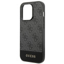 Kryt Guess 4G STRIPE pro iPhone 14 Pro Max - šedá
