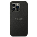 Kryt Guess SAFFIANO STRAP pro iPhone 14 Pro - černý