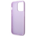 Kryt Guess Saffiano Strap pro iPhone 14 Pro – fialová