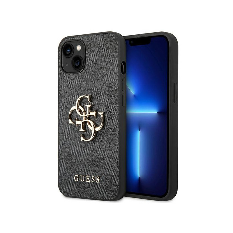 Kryt Guess 4G BIG METAL LOGO pro iPhone 14 - šedá