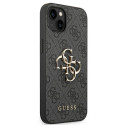 Kryt Guess 4G Big Metal Logo pro iPhone 14 - šedá