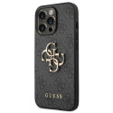 Kryt Guess 4G BIG METAL LOGO iPhone 14 Pro – šedý