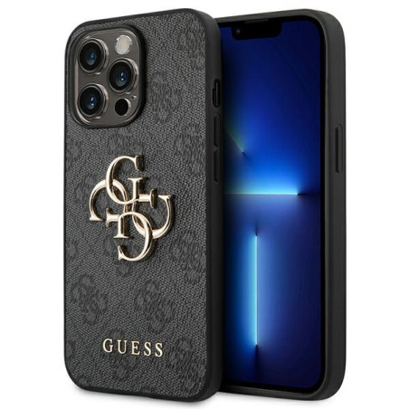 Kryt Guess 4G Big Metal Logo pro iPhone 14 Pro Max - šedý