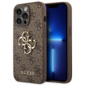 Kryt Guess 4G Big Metal Logo pro iPhone 14 Pro - hnědý