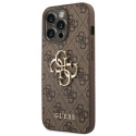 Kryt Guess 4G Big Metal Logo pro iPhone 14 Pro - hnědý