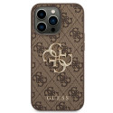 Kryt Guess 4G Big Metal Logo pro iPhone 14 Pro - hnědý