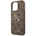 Kryt Guess 4G Big Metal Logo pro iPhone 14 Pro - hnědý