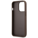 Kryt Guess 4G Big Metal Logo pro iPhone 14 Pro - hnědý