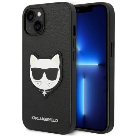 Kryt Karl Lagerfeld SAFFIANO CHOUPETTE iPhone 14 Plus černý