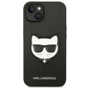 Kryt Karl Lagerfeld SAFFIANO CHOUPETTE iPhone 14 Plus černý