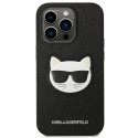 Kryt Karl Lagerfeld SAFFIANO CHOUPETTE iPhone 14 Pro černý