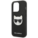 Kryt Karl Lagerfeld SAFFIANO CHOUPETTE iPhone 14 Pro černý