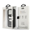 Kryt Karl Lagerfeld Saffiano Choupette pro iPhone 14 Pro Max černý