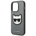 Kryt Karl Lagerfeld Saffiano Choupette Head Patch iPhone 14 Pro Max -