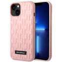 Kryt Karl Lagerfeld 3D MONOGRAM iPhone 14 Plus - růžová