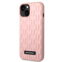 Kryt Karl Lagerfeld 3D MONOGRAM iPhone 14 Plus - růžová
