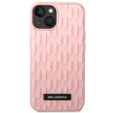 Kryt Karl Lagerfeld 3D MONOGRAM iPhone 14 Plus - růžová