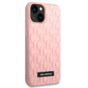 Kryt Karl Lagerfeld 3D MONOGRAM iPhone 14 Plus - růžová
