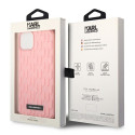 Kryt Karl Lagerfeld 3D MONOGRAM iPhone 14 Plus - růžová