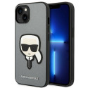 Kryt Karl Lagerfeld Saffiano Karl’s Head Patch iPhone 14 Plus - stř