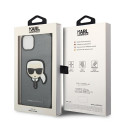 Kryt Karl Lagerfeld Saffiano Karl’s Head Patch iPhone 14 Plus - stř