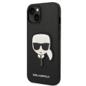 Kryt Karl Lagerfeld Saffiano Karl's Head Patch iPhone 14 Plus černý