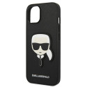 Kryt Karl Lagerfeld Saffiano Karl's Head Patch iPhone 14 Plus černý