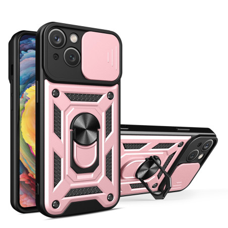 Kryt Hurtel Hybrid Armor Camshield iPhone 14 Plus růžová
