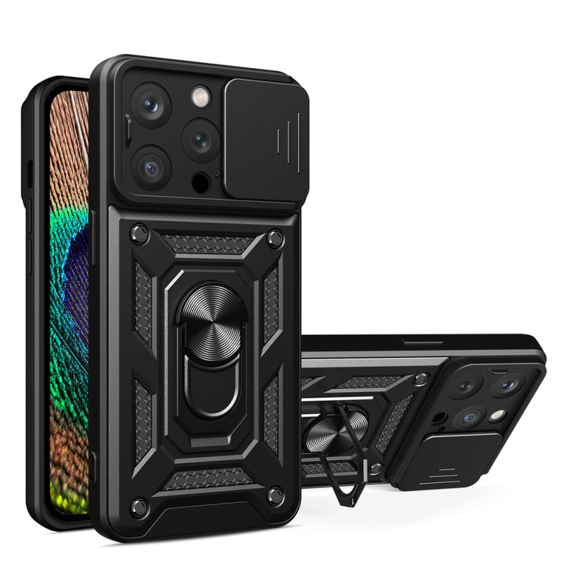 Kryt Hurtel HYBRID ARMOR CAMSHIELD pro iPhone 14 Pro Max - černý
