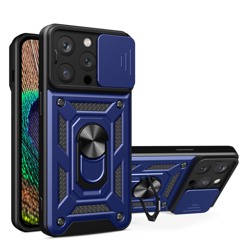 Kryt Hurtel Hybrid Armor Camshield pro iPhone 14 Pro Max - modrý