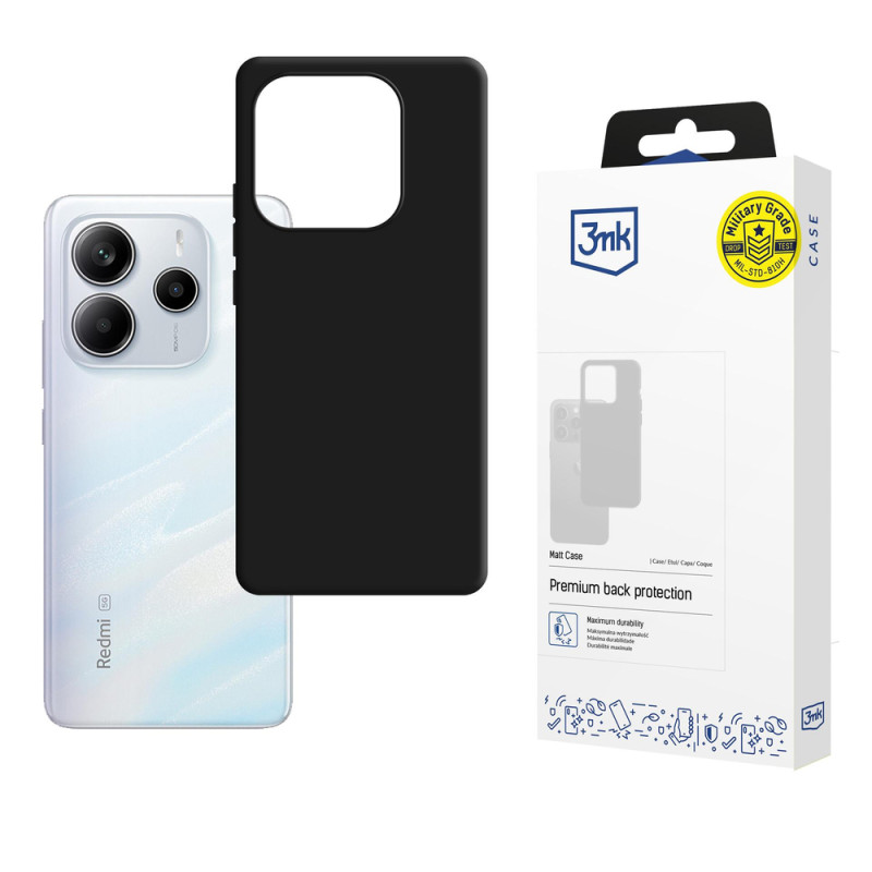 Kryt 3mk MATT CASE pro Xiaomi Redmi Note 14 5G - černá