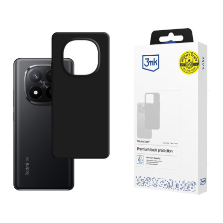 3mk Silicone Case kryt pro Xiaomi Redmi Note 14 Pro+ černý