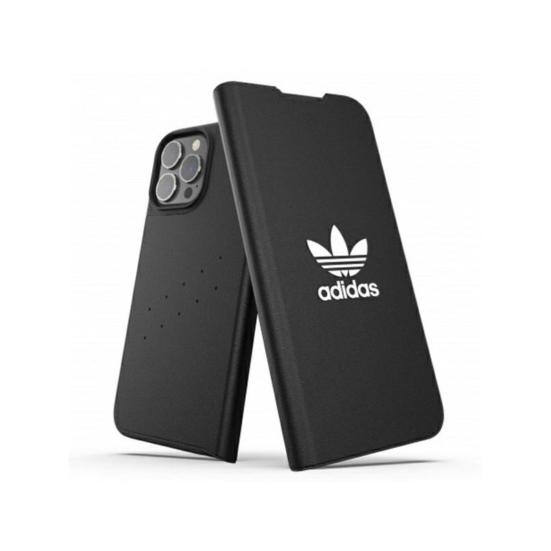 Kryt Adidas OR Booklet Case BASIC pro iPhone 13 Pro Max - černá/bílá