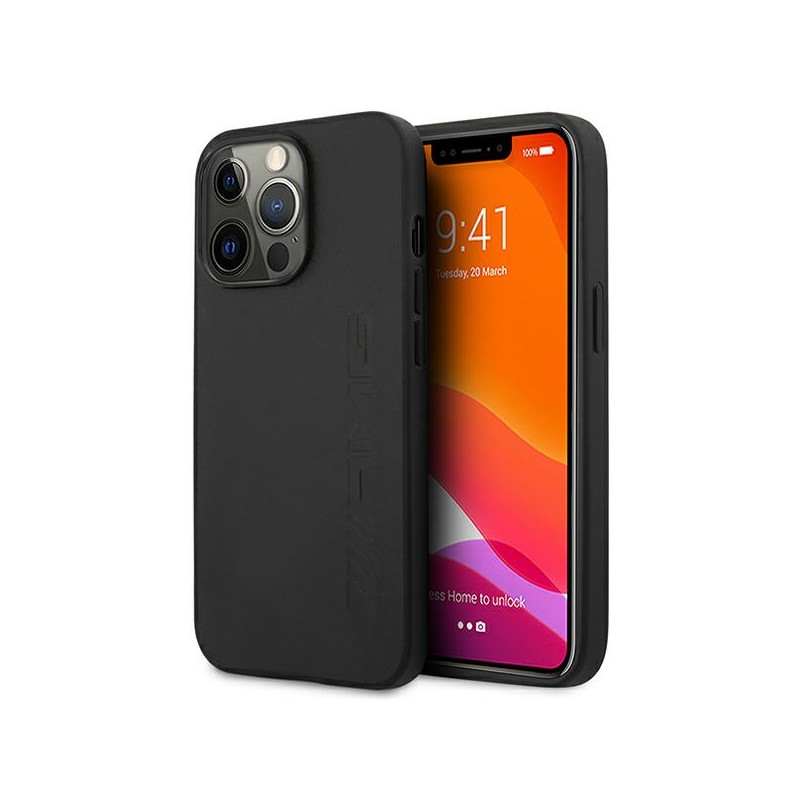 Kryt AMG Mercedes-AMG AMHCP14XDOLBK pro iPhone 14 Pro Max - black / black hardcase